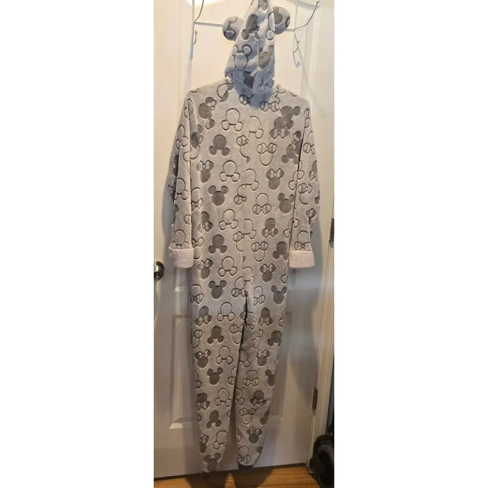 Disney for Costco one piece sleepwear Mickey Minnie sz Small
